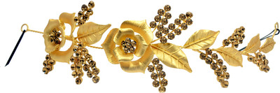 

Mansiyaorange Latest Trendy Exclusive New Premium Collection Hair Accessory Set(Gold)