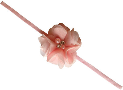 

AkinosKIDS Big flower diamond pearl Soft Baby Head Band(White)
