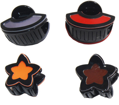 

FNB MULTICOLOR HAIR CLUTCHERS SET OF 4 Hair Claw(Multicolor)