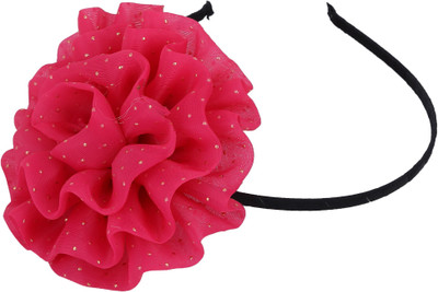 

Sanjog Flourish Glittery For Kids/Girls Hair Band(Pink)