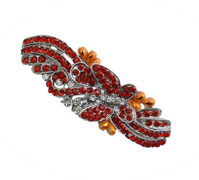 

Taj Pearl Designer Hair Clip(Silver)