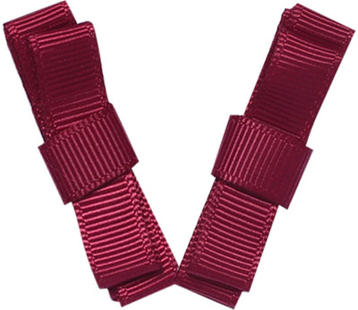 

NeedyBee Double Deck (Wine) - Pack of 2 Hair Clip(Maroon)