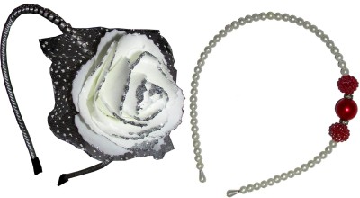 

GD Floral With Red Pearl Hair Band(White)