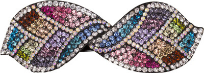 

Glitters Online Multi Colour Stone Designer Hair Clip(Red)