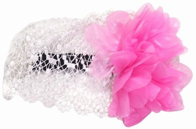 

Pinkblueindia Baby Net Flower with Crochet Head Band(Pink)