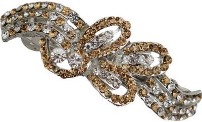 

Taj Pearl Designer Hair Clip(Silver)