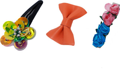 

Dchica A set of 3 ultra chic Hair Clip(Multicolor)