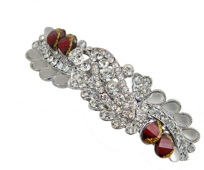 

Taj Pearl Designer Hair Clip(Silver)