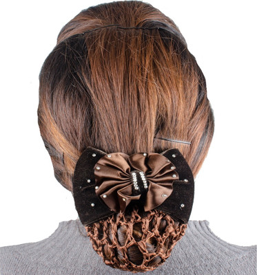 

Majik Juda hair accessories Brown Black Bun Clip(Multicolor)