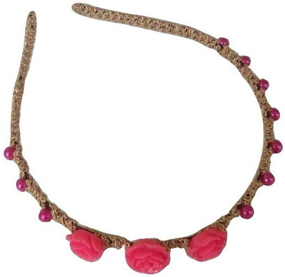 

Viva Fashions Roses and Beads Hair Band(Multicolor)