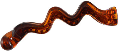 Sarah Wavy Design Banana Clip(Brown)