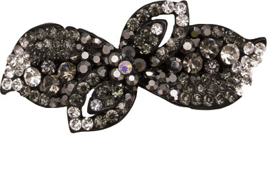 

Glitters Online Designer Black & White Stone Hair Clip(Black)