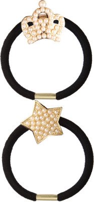 

20 Dresses Crowning Star Glory Rubber Band(Black)
