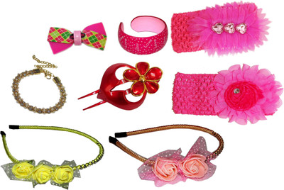 

Yashasvi Floral Style Hairband Hair Accessory Set(Multicolor)