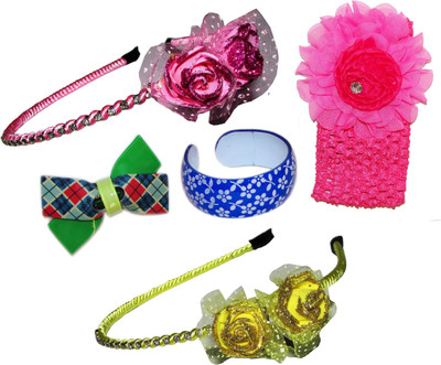 

Anokhi Ada Floral Style Hair band Hair Accessory Set(Multicolor)