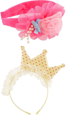 

My DT Lifestyle FLOWER & CROWN STYLE CLOTH & VALVET COMBO Hair Band(Multicolor)