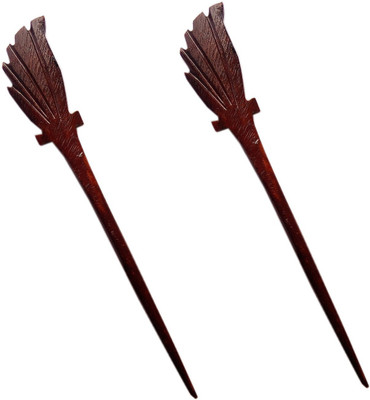 

CraftEra Marble Stick Hair Pin(Brown)