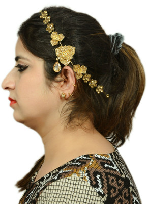 

Mansiyaorange Latest Trendy Exclusive New Premium Collection Hair Accessory Set(Gold)