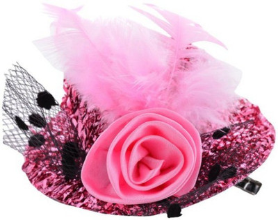 

Angel Closet Hat with Feather Hair Clip(Pink)