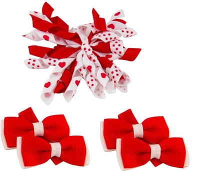 

Babies Bloom Korker Red and White Bow and Hair Clip(Red, White)
