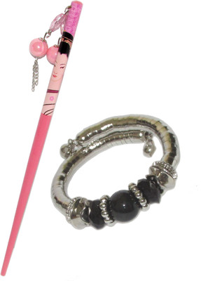 

ASMO Juda Stick with Bracelet Hair Accessory Set(Multicolor)