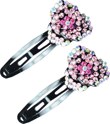

Glitters Online Pink Colour American Diamond Hair Clip(Pink)