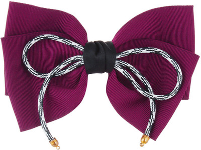 

Fayon Contemporary Statement Maroon Bow Style Hair Clip(Maroon)