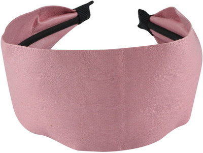 

Sarah Wide Solid Wired Hair Band(Pink)
