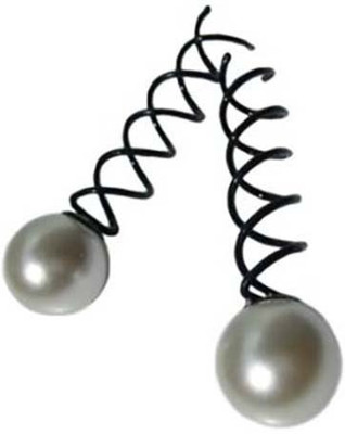 

Pink Flamingo Spin Pin with Pearl - Large and Small Hair Pin(White)