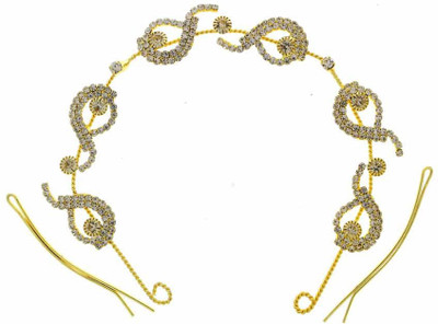 

Anuradha Art ZHB-553 Hair Pin(White, Gold)