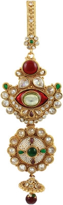 

Orniza Traditional Designer Juda In Red & Green Color Enamel Work Hair Pin(Multicolor)