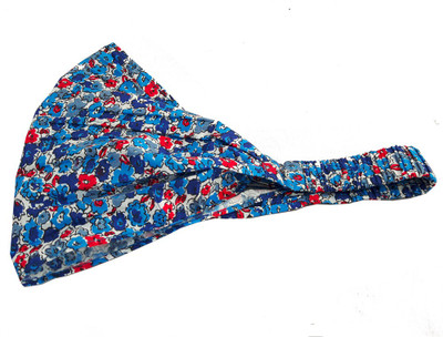 

Aummade Blue flowers Head Band(Blue, Red)