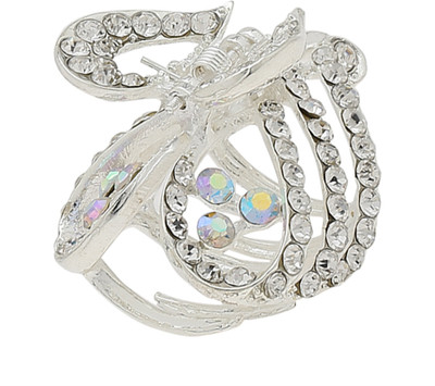 

Pink Rose Princess Charm Hair Claw(White)