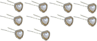 

Pink Rose Princess Heart Hair Pin(White)