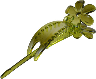 

Sarah Floral Slide-In Banana Clip(Green)