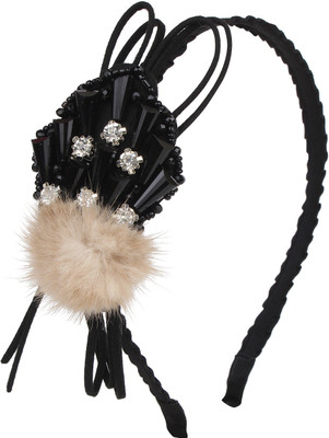 

Fayon Chic Stylish Brown Gemstone And Stone Hair Band(Brown)