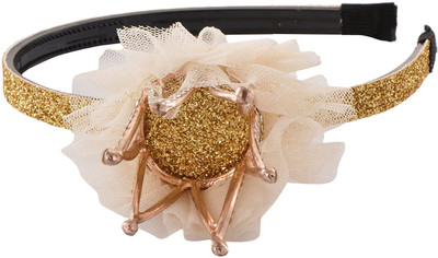 

My DT Lifestyle CROWN STYLE PARTYWEAR Hair Band(Gold)