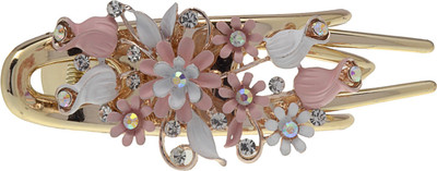 

The Ethnic Wears Ethnic yet modern Back Pin(White, Pink)
