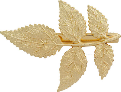 

Blueberry Leaf Motif Hair Clip(Gold)