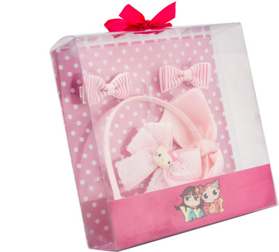 

Babies Bloom Satin Pink Gift Set (Set Of 4) Hair Accessory Set(Pink)