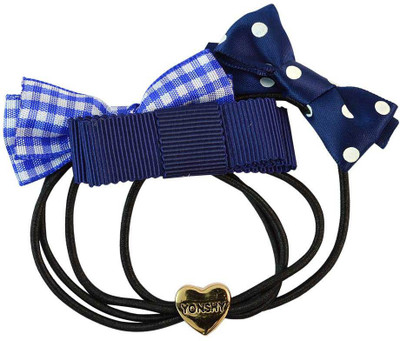 

Sarah Multilayered Black Fabric Hair Rubber Band for Women Rubber Band(Black)