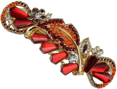 

Taj Pearl Designer Hair Clip(Gold)
