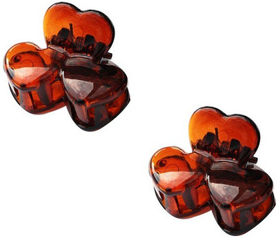 

Basicare Mini Heart Claw Hair Clip(Brown)