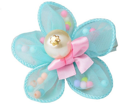 

Angel Closet Flower with Pearls Hair Clip(Turquoise)