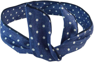 

Sarah Polka Dot Head Band(Blue)