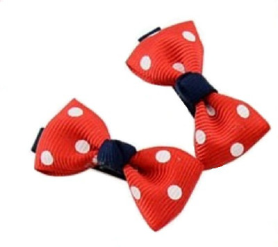 

Angel Closet Polka Dots Bow Hair Clip(Red)