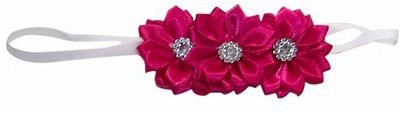

Pinkblueindia Kids Three Flower Satin Head Band(Pink)