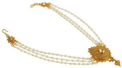 

Muchmore South Indian Fashion Pearl Chain Work Hair Juda Pin For Women & Girls Wedding Jewelry Hair Pin(Multicolor)