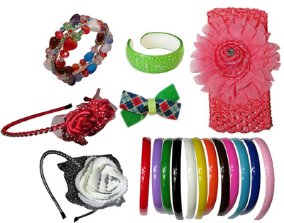 

Yashasvi Floral Style Hair band Hair Accessory Set(Multicolor)