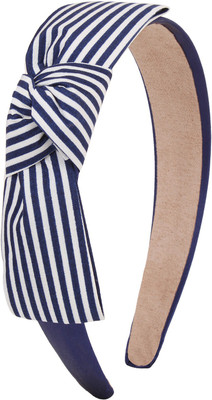 

Fayon Chic Stylish Blue Line Bow Hair Band(Blue)